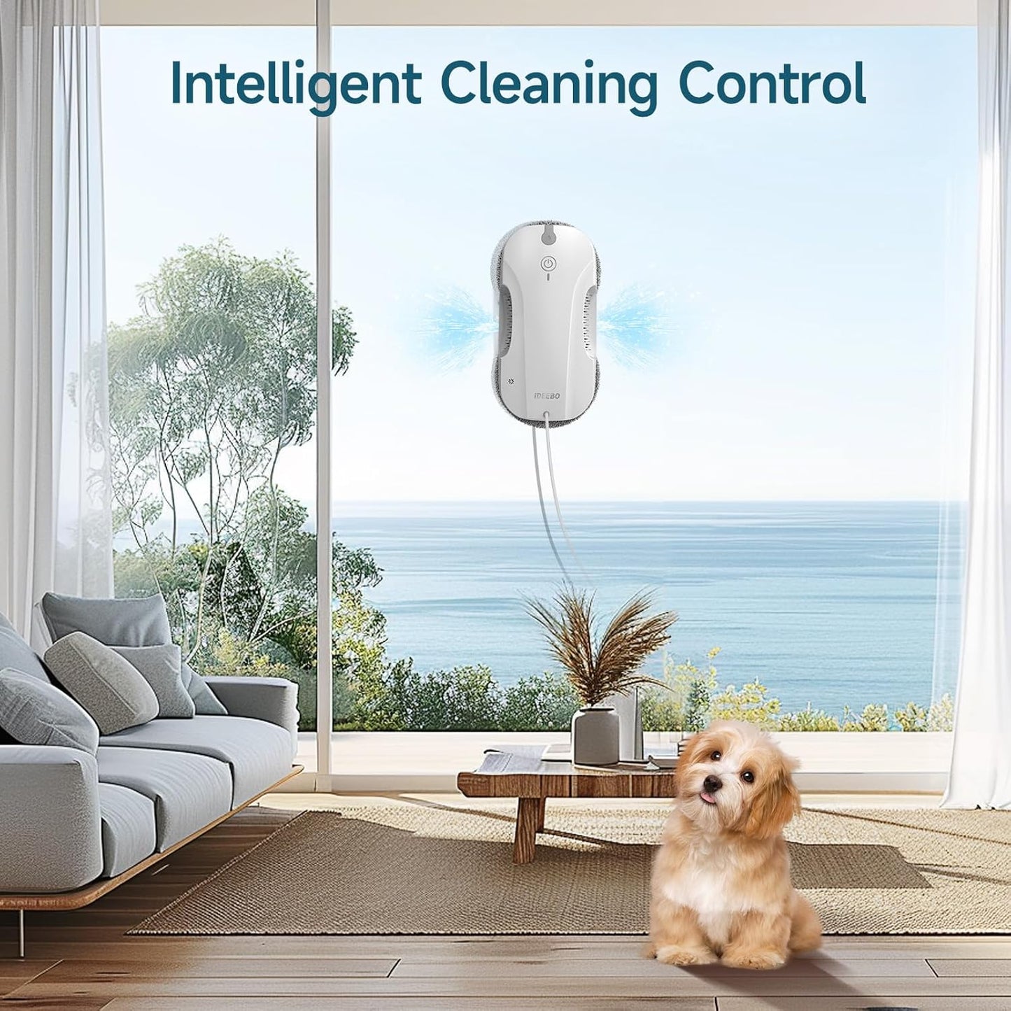 Fensterputzroboter E300 mit Sprühsystem