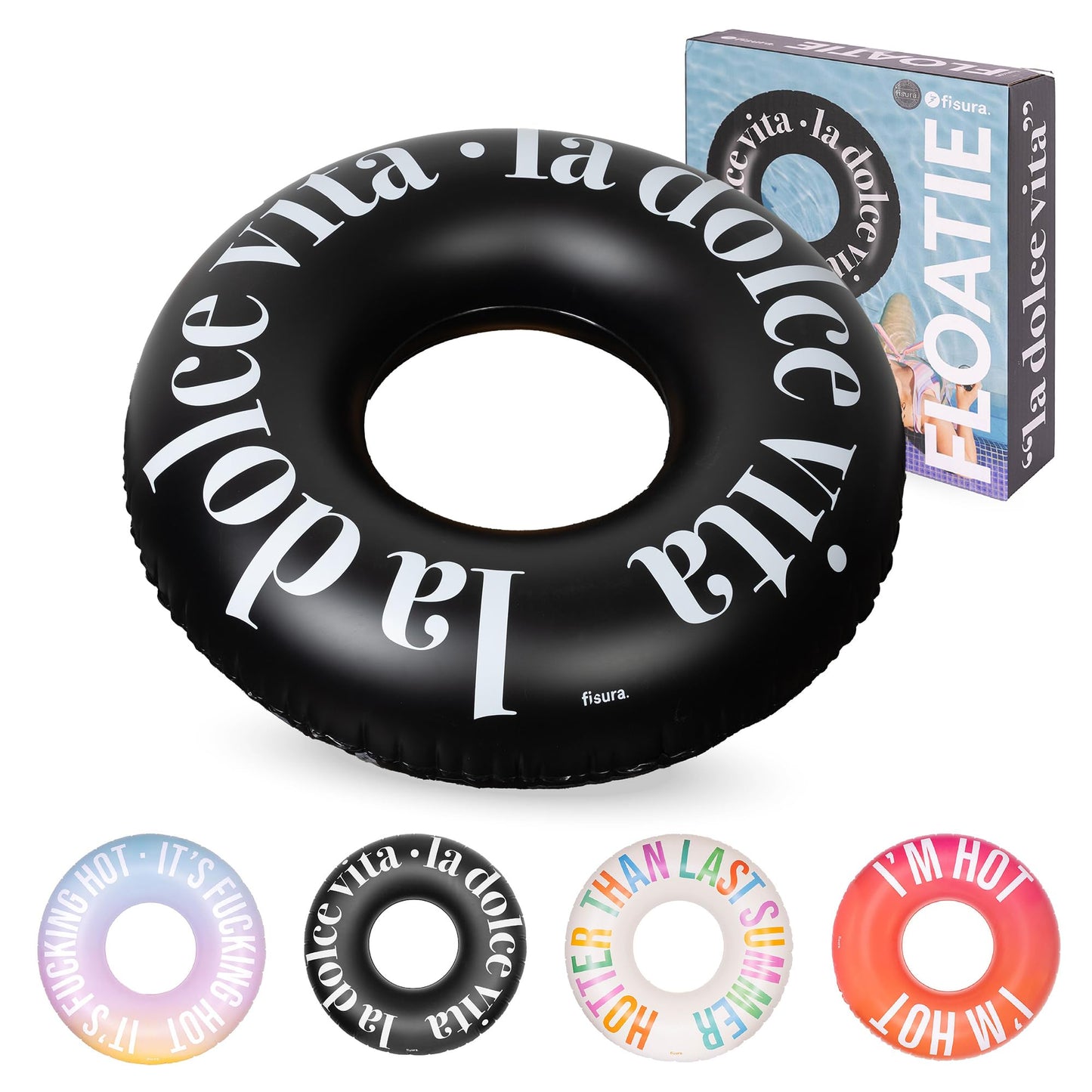 Schwimmring "La dolce vita", Standard Dolce, schwarz