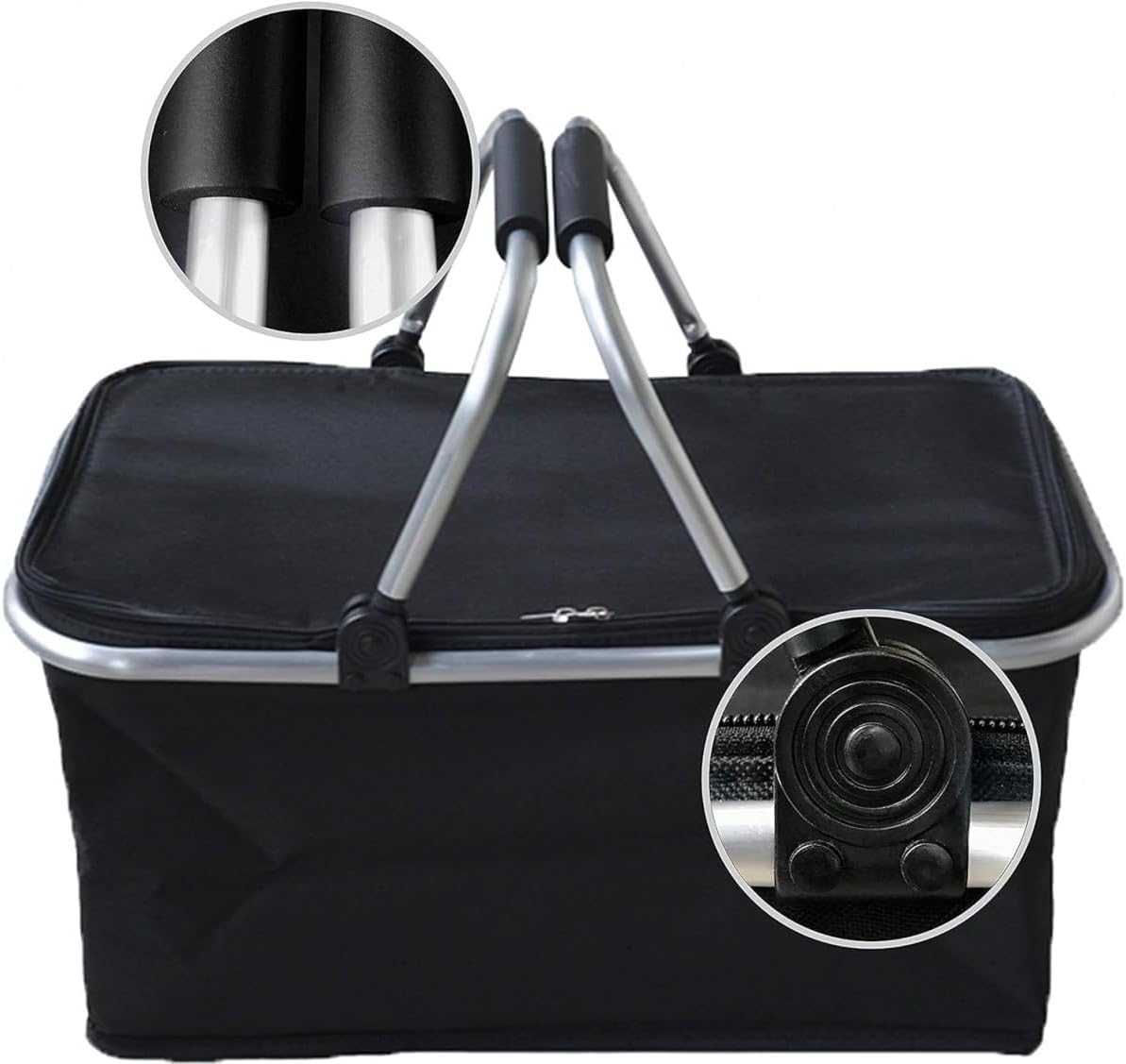 Isolierte Kühltasche, Schwarz