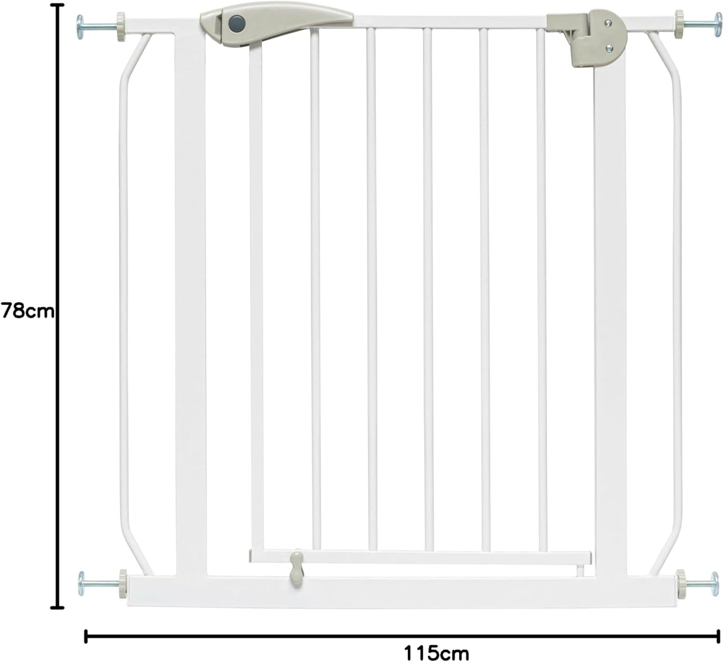 Treppenschutzgitter Berrin ohne Bohren (115-125 cm), 115 - 125 cm