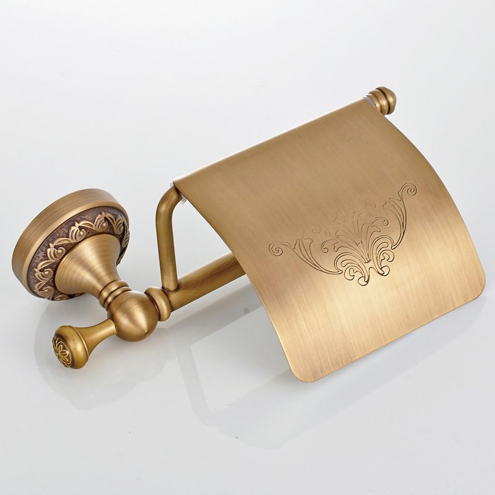 Retro Toilettenpapierhalter aus Kupfer, Antikes