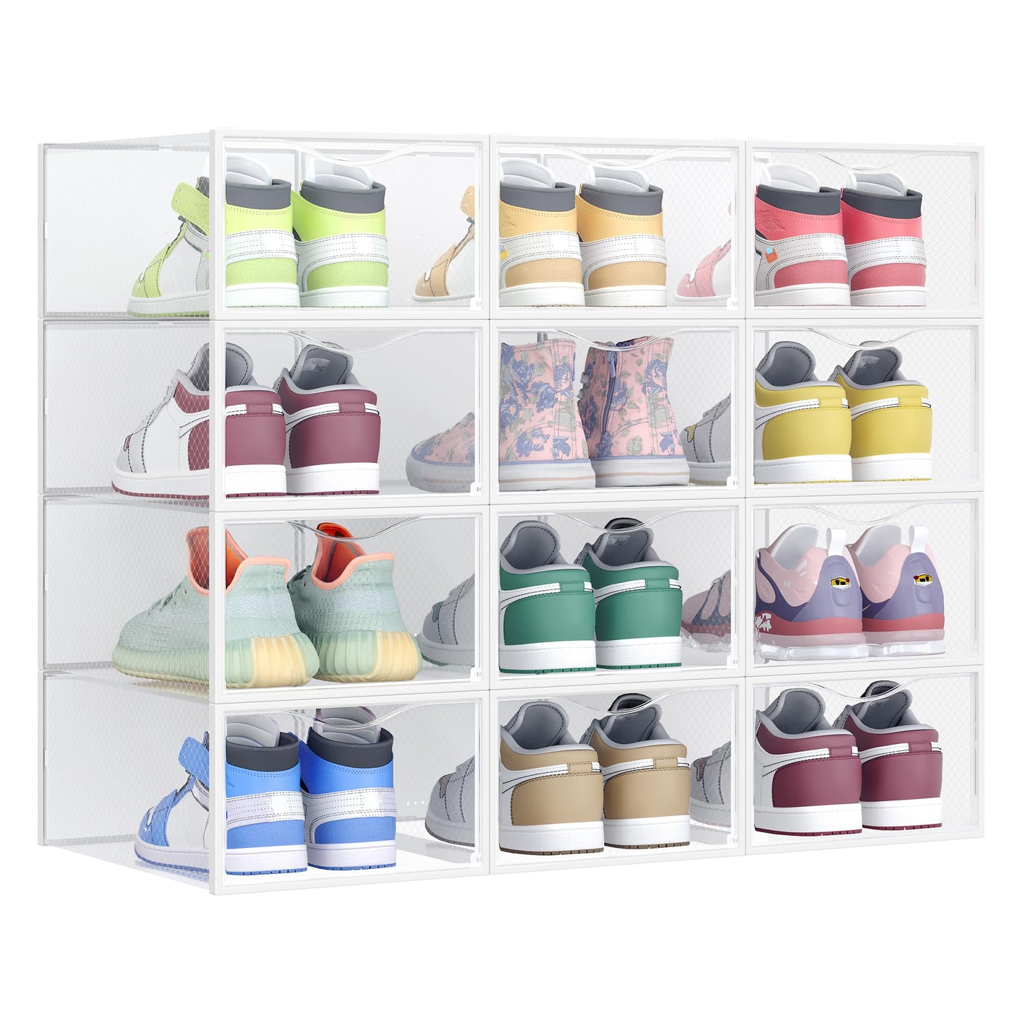 Schuhboxen-Set, Transparent + Wolkenweiss 12