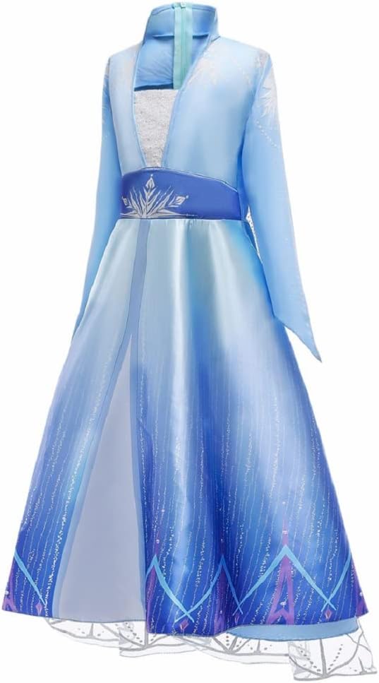Elsa Prinzessinnen-Kostümset mit Zubehör, 150 Blau