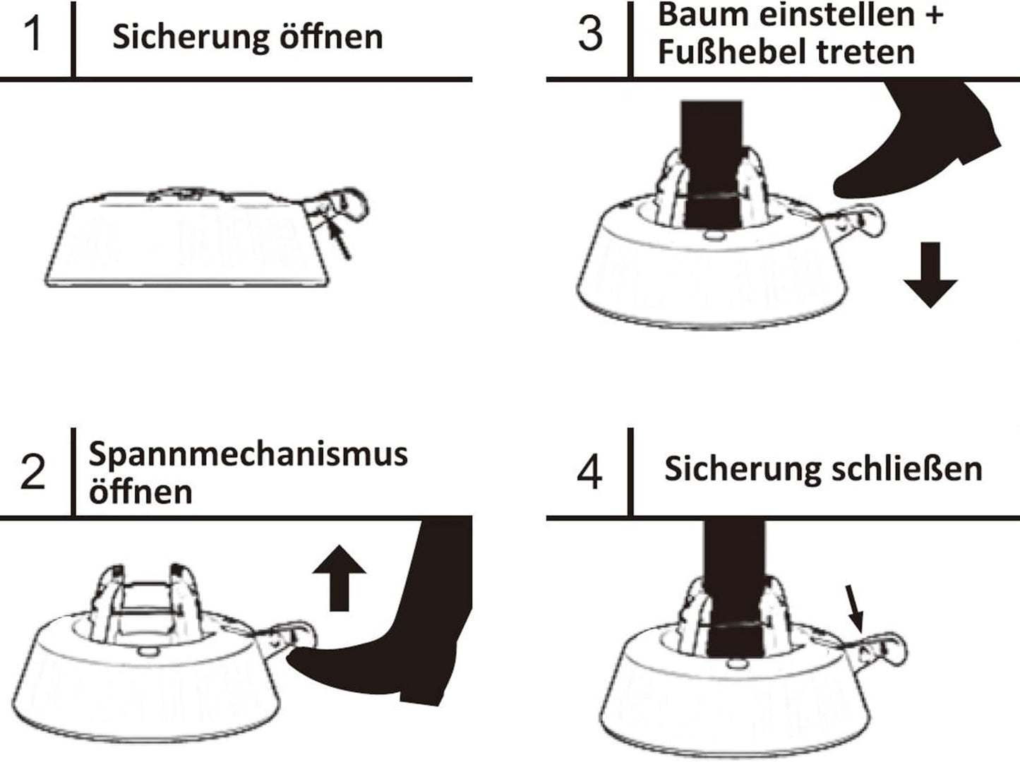 Christbaumständer Taunus, Anthrazit