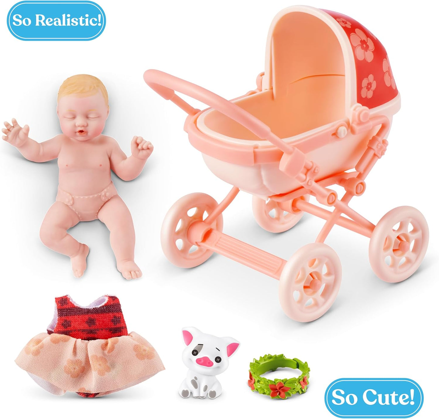 Sammelbare Babypuppen-Überraschungskapsel, 2er Pack