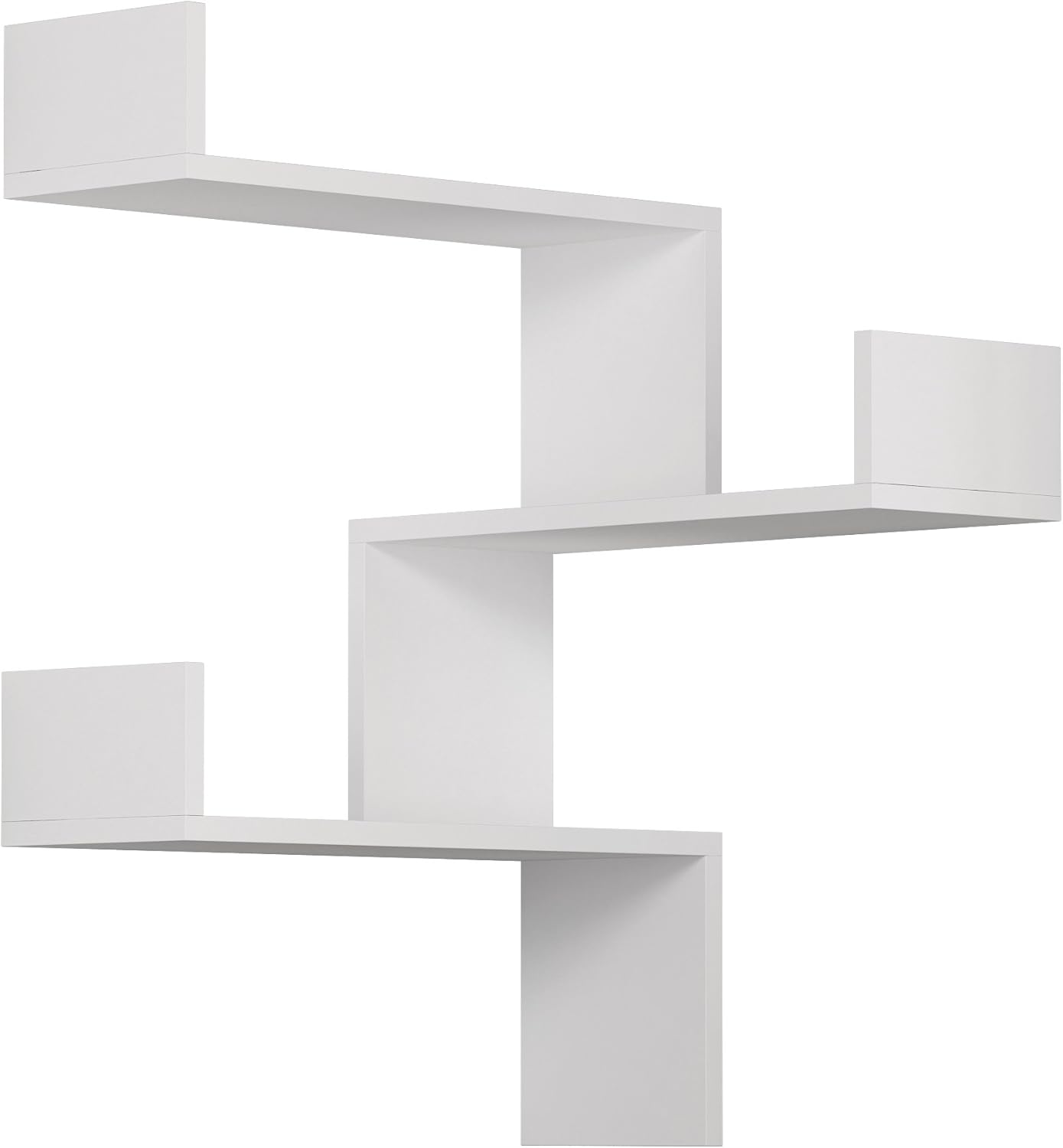 Bücherregal mit 3 Etagen, 60 x 90 x 22 cm, Weiß