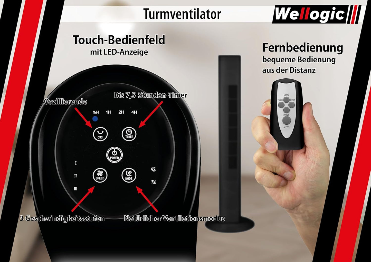 Leiser Turmventilator