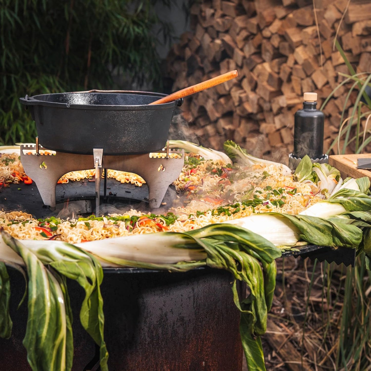 Dutch Oven Gestell für Feuerplatte, Dutch Oven Gestell für Feuerplatte