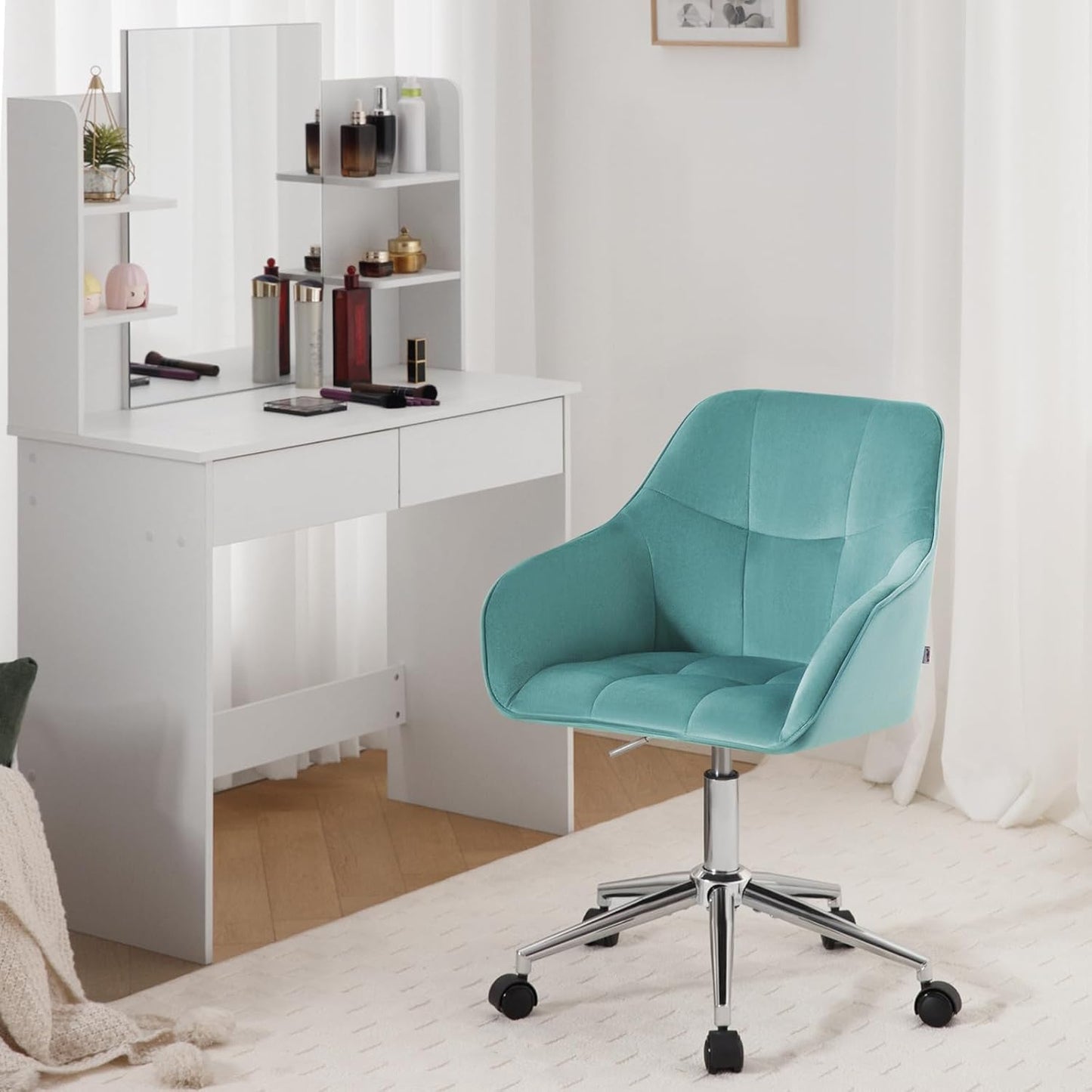 Homeoffice Drehstuhl, Türkis