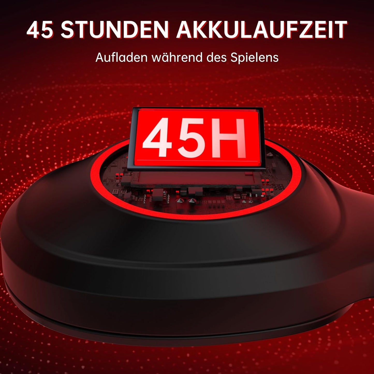 Kabelloses Gaming Headset, Red 3,5 mm Klinke