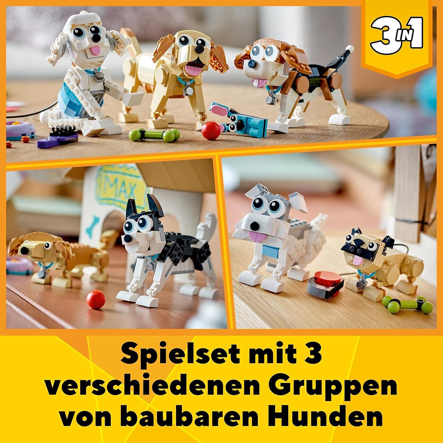 Creator 3in1 - Niedliche Hunde (31137)