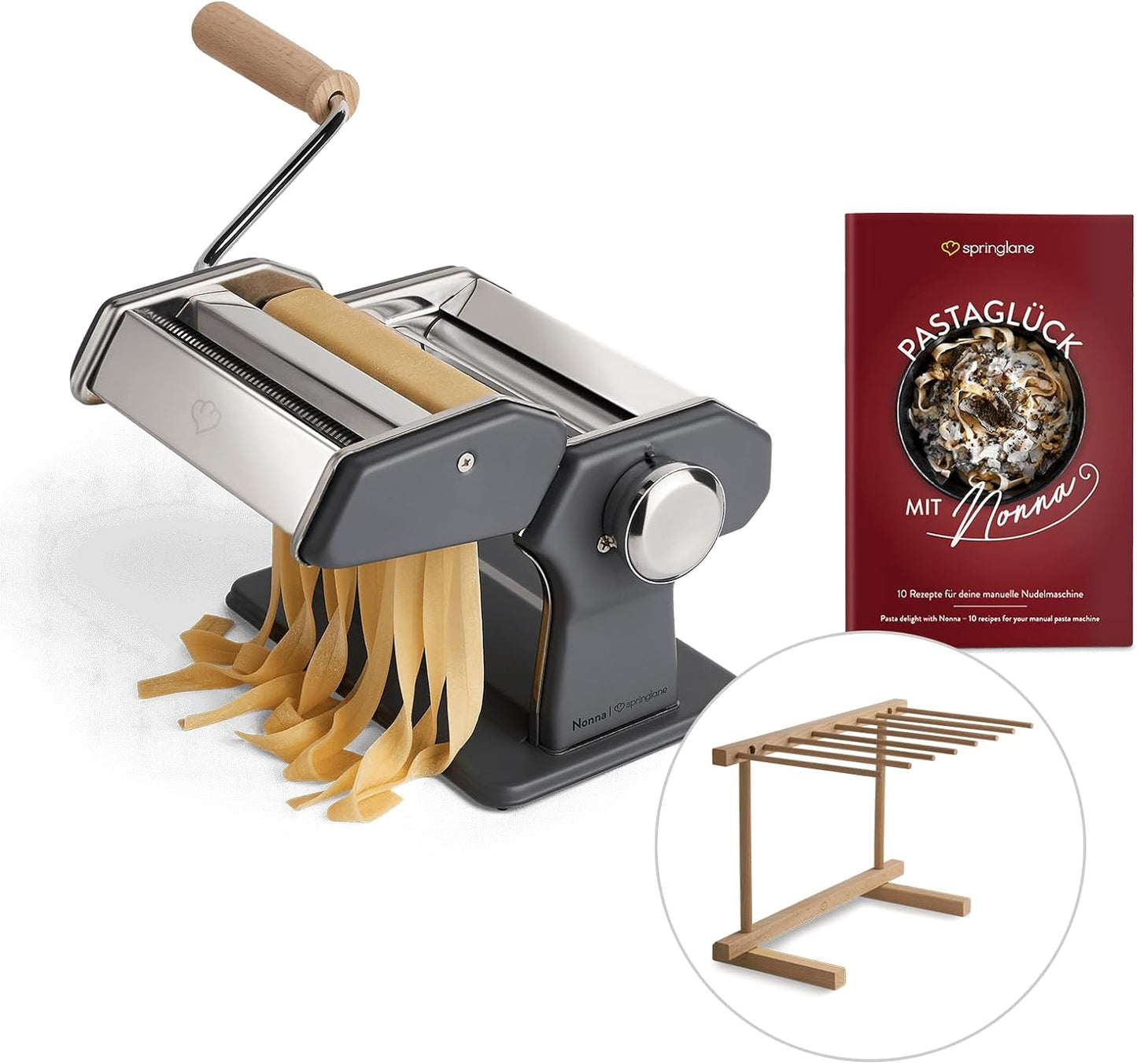 Nudelmaschine "Nonna", Nudelmaschine, Grau