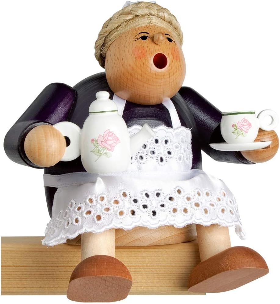 Räucherfrau Kantenhocker - Kaffeetante