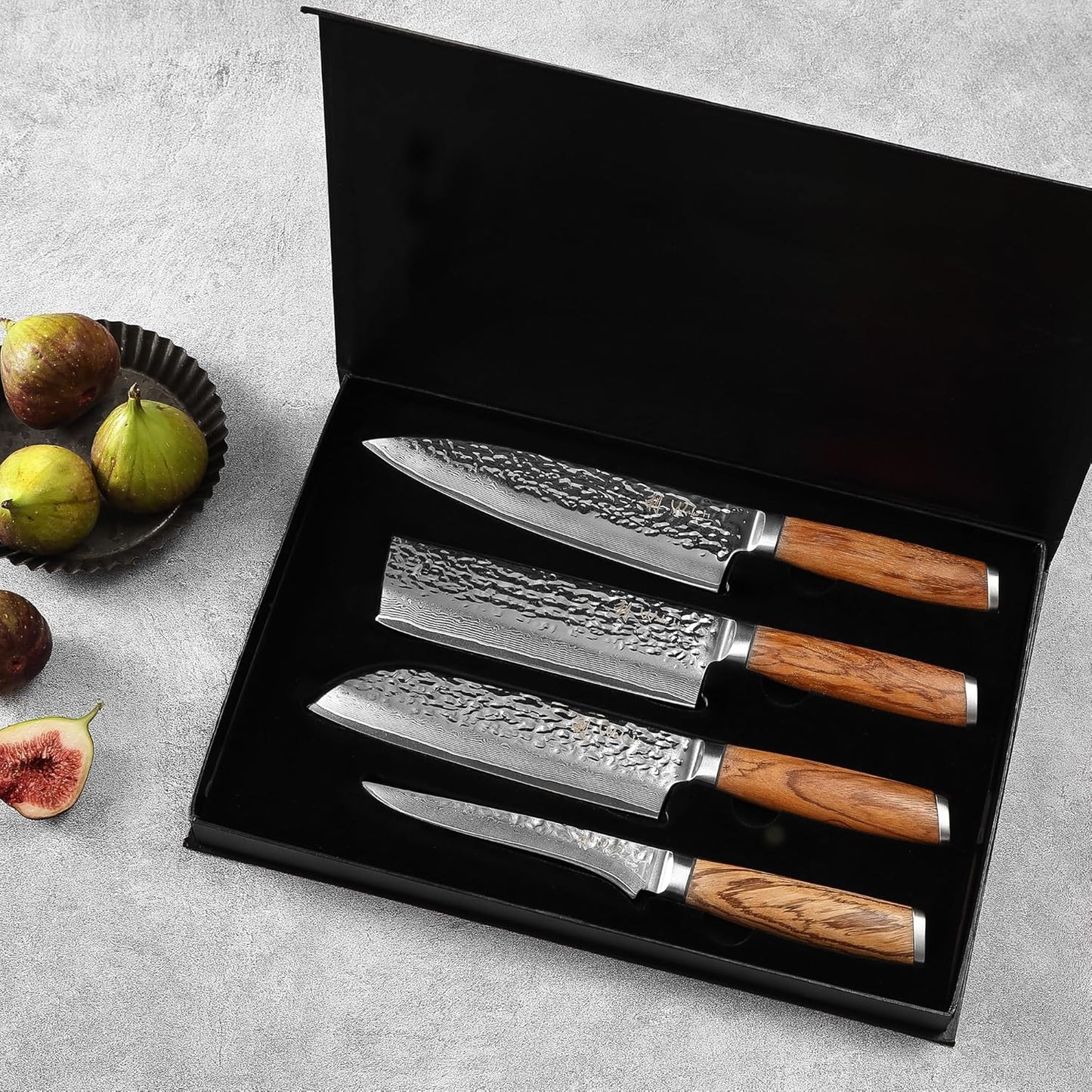 Chef's Choice: 5-teiliges Küchemesser-Set mit magnetischem Messerblock, Chef's Choice