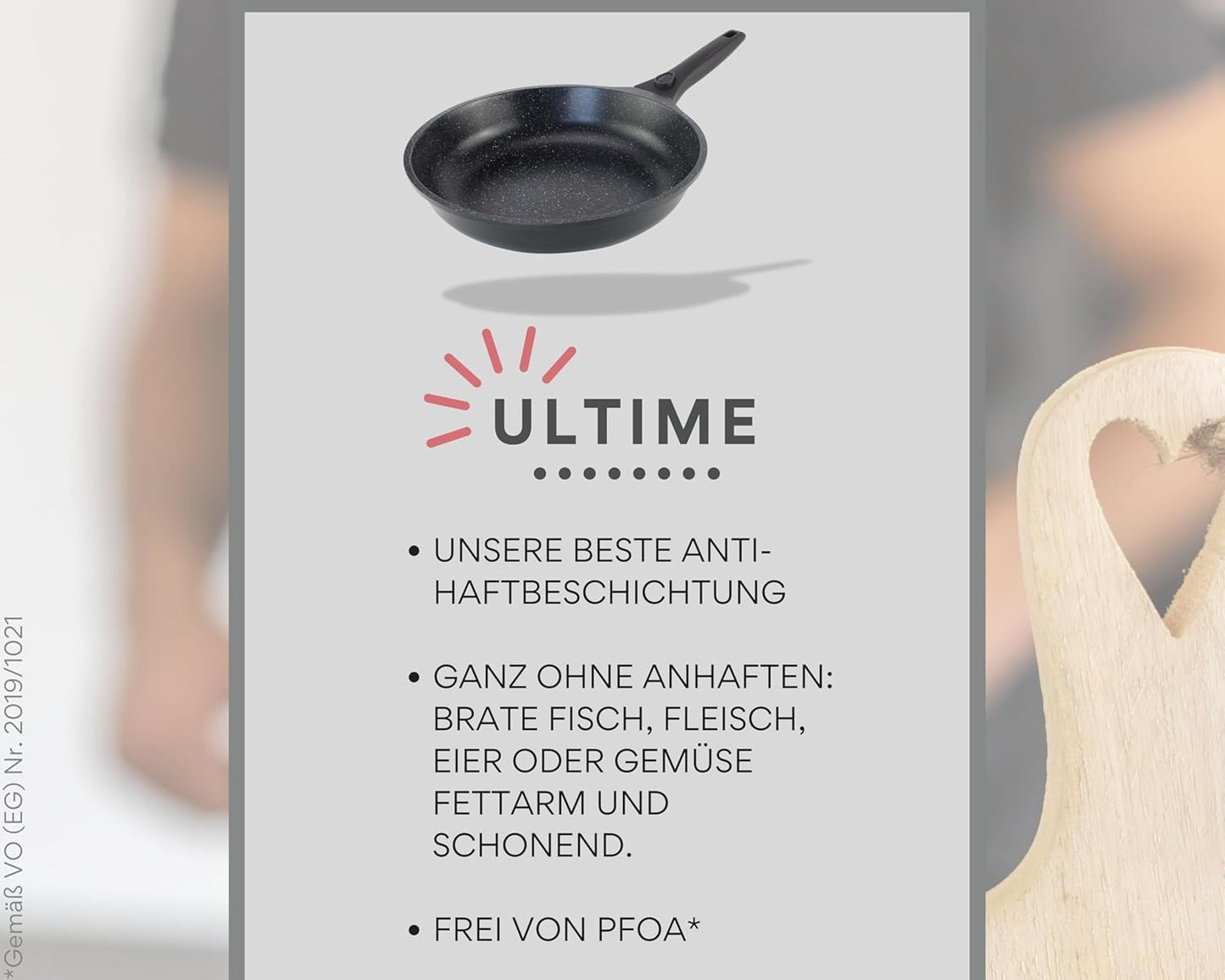 Antihaft-Bratpfanne 28 cm mit abnehmbarem Griff, Schwarz Pfanne 28 cm