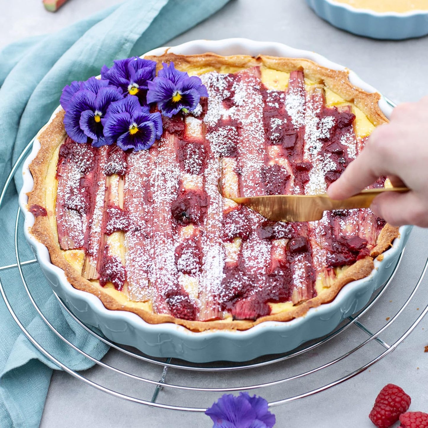Tarteform Kitchen Time, Blau