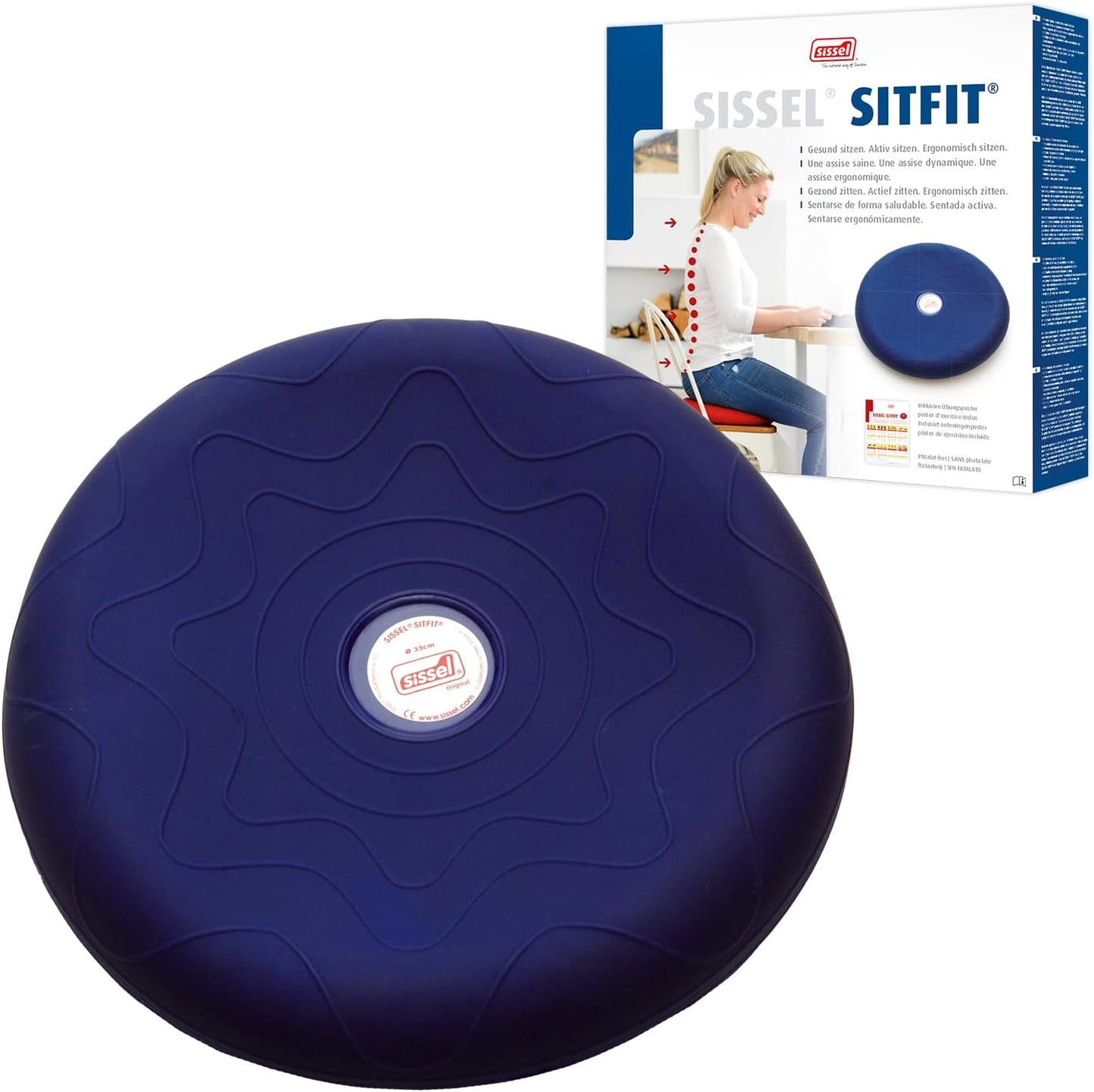 Balancekissen, 33 cm Blau