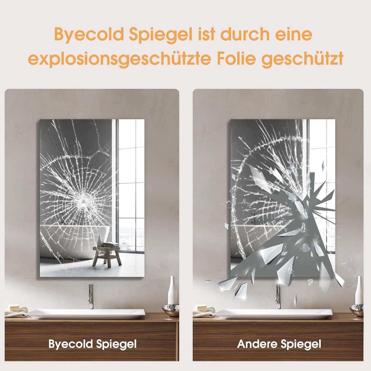 Spiegelheizung, 580W 580w