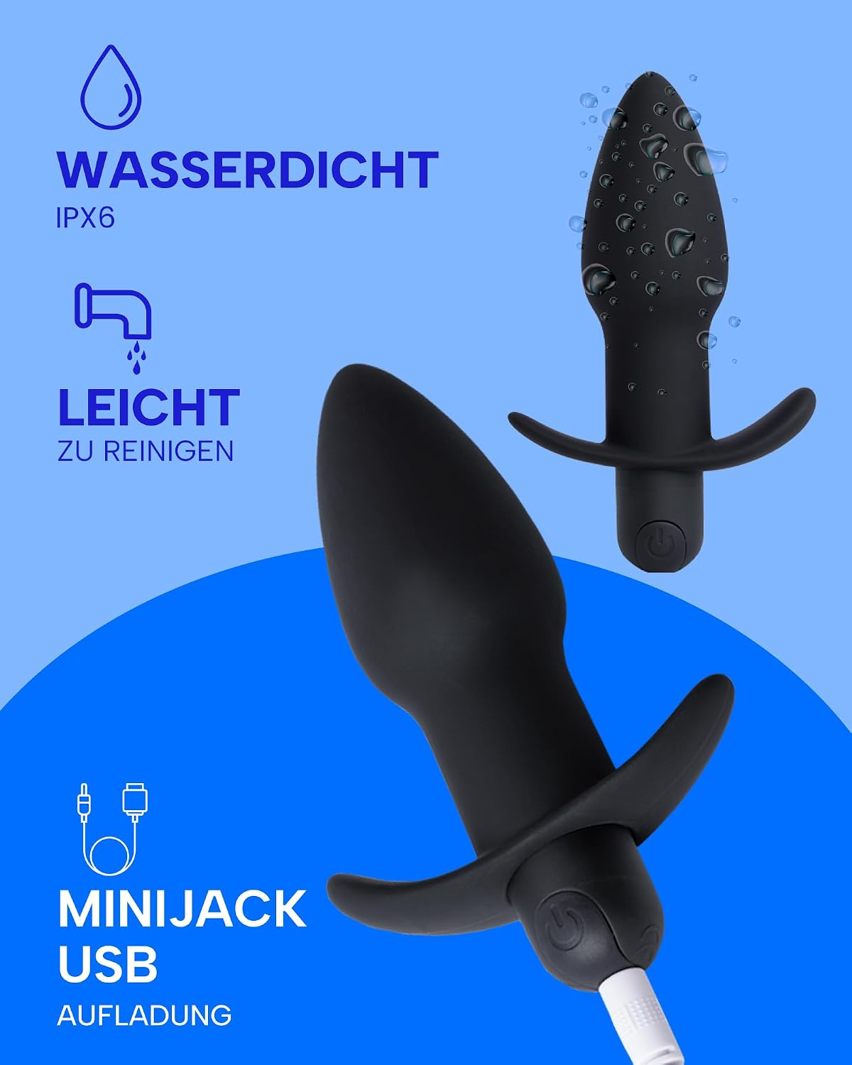 3-teiliges Analplug Vibrator-Set Cool Team mit Fernbedienung, Cool Team
