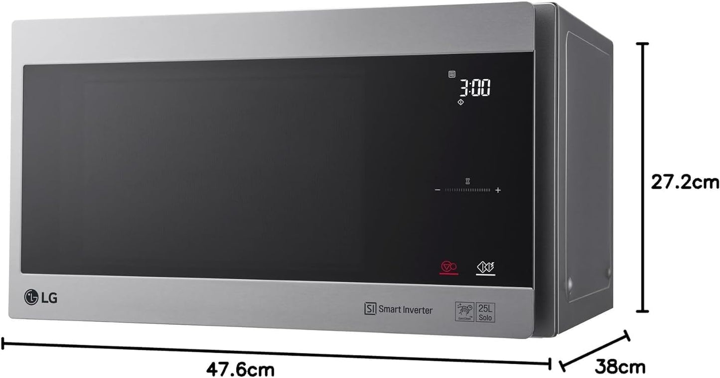 Mikrowelle MS2595CIS mit Smart Inverter Technologie, Solo-Mikrowelle, Edelstahl Silber 2