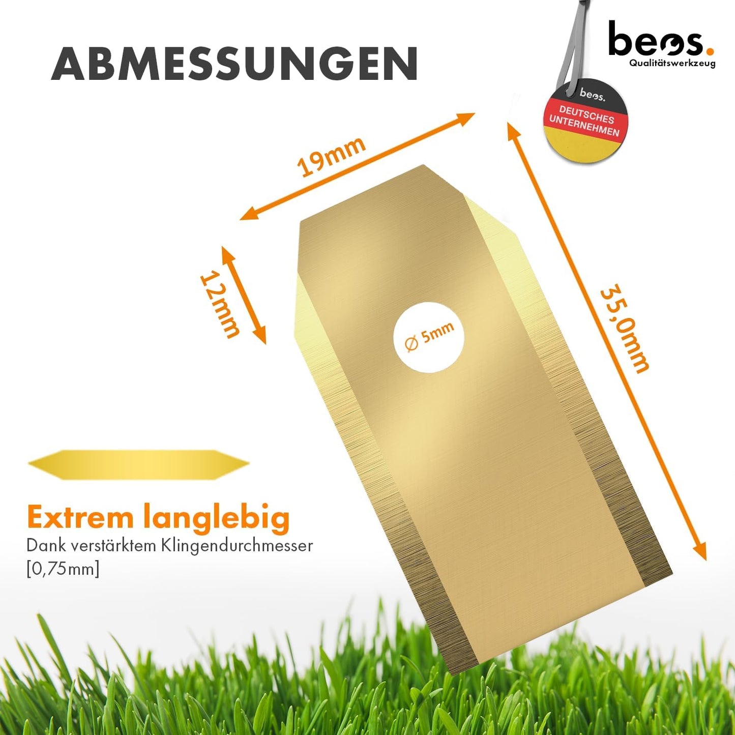 30-teiliges Ersatzmesser-Set für Mähroboter, Für Gardena, Husqvarna & Segway