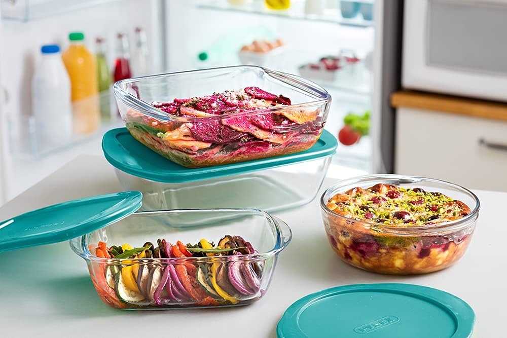 Cook & Store - 3-teiliges Glasschalen-Set mit Deckel