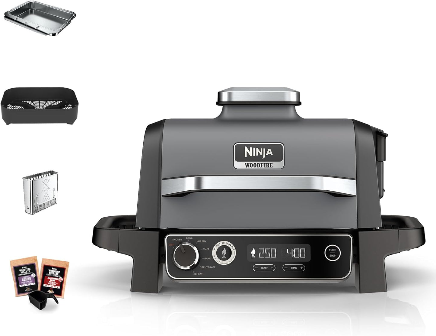 Woodfire  - Elektrischer Outdoor Grill & Smoker, BBQ Grill