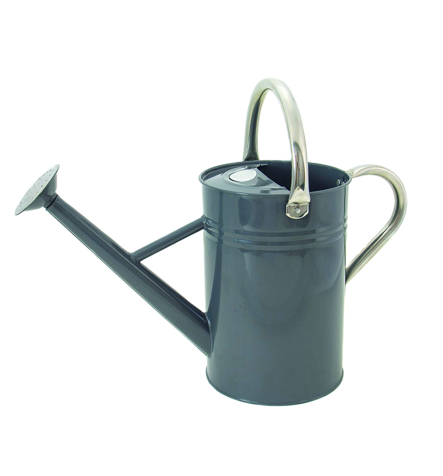 Vintage Giesskanne mit 2 Griffen, 4.5 Liter Steingrau