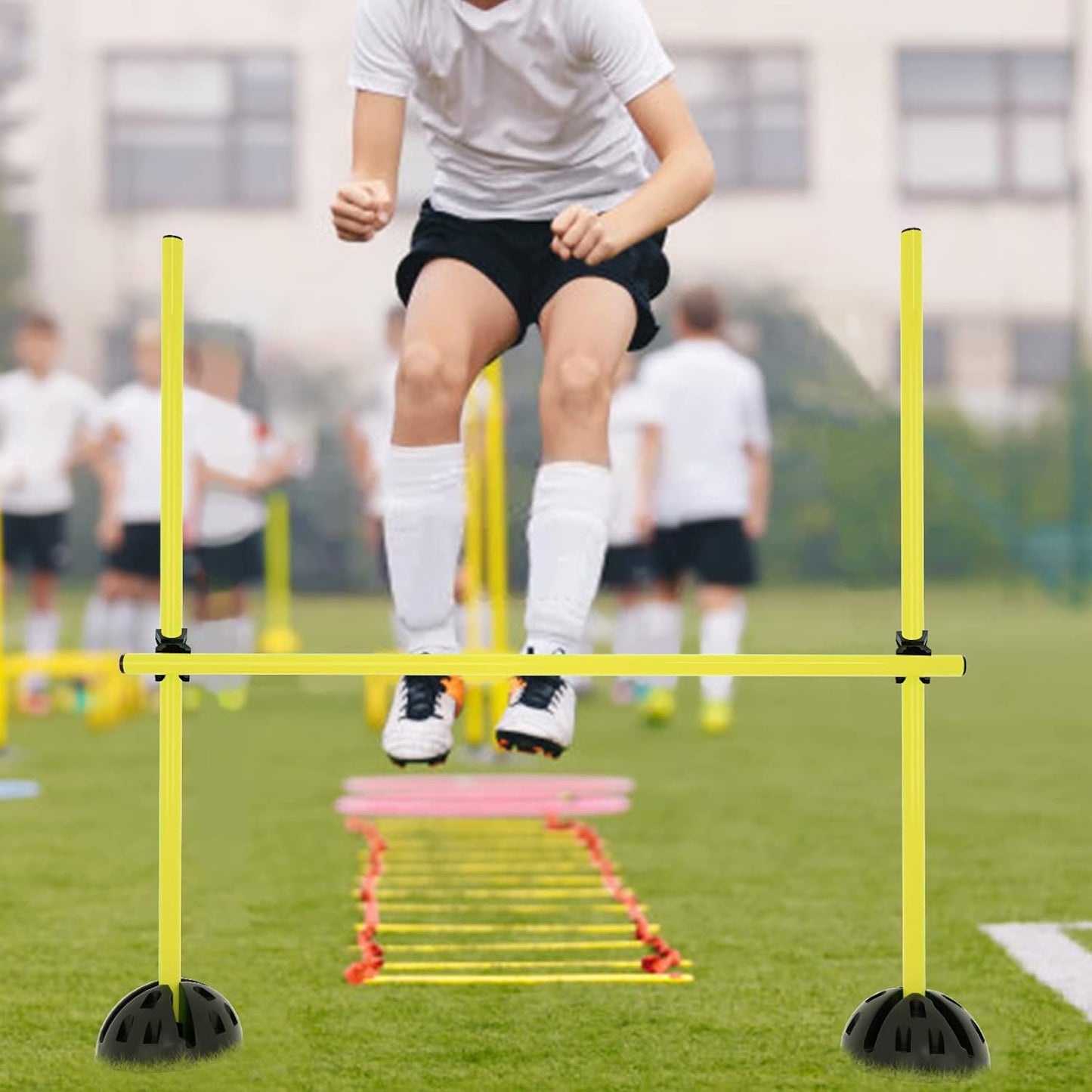 Agility Trainingsset für Hürden- und Sprungparcours, Gelb