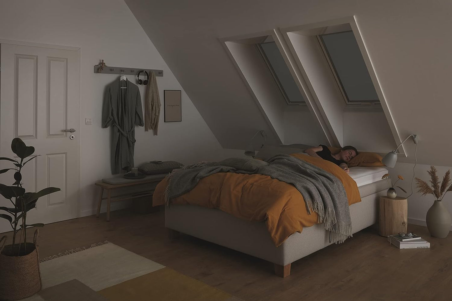 Verdunkelungsrollo für Dachfenster (114/098), Dunkelgrau, B98 x H 80cm