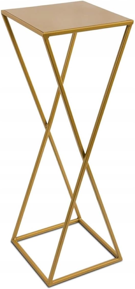 Geometrischer Blumenständer, Gold 70 cm