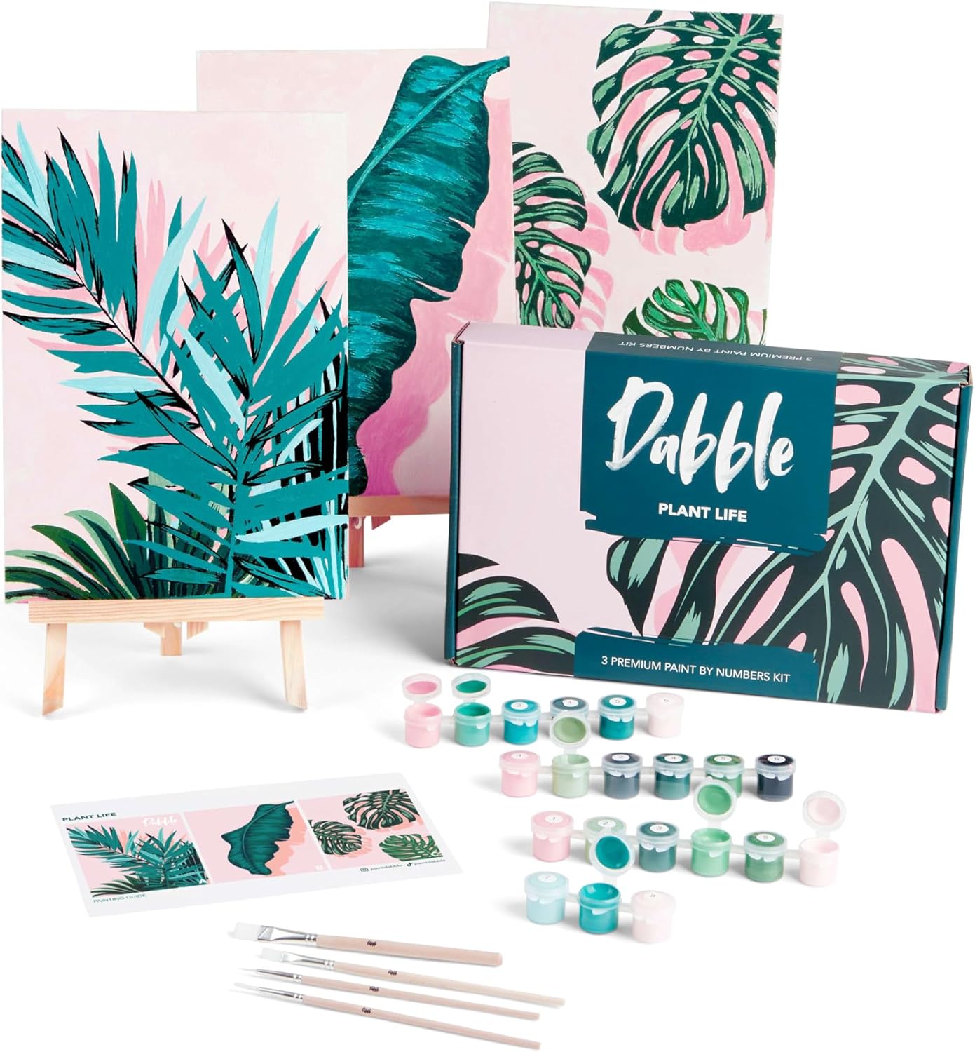 Malen nach Zahlen Set Plant Life, 3-teilig, Plant Life
