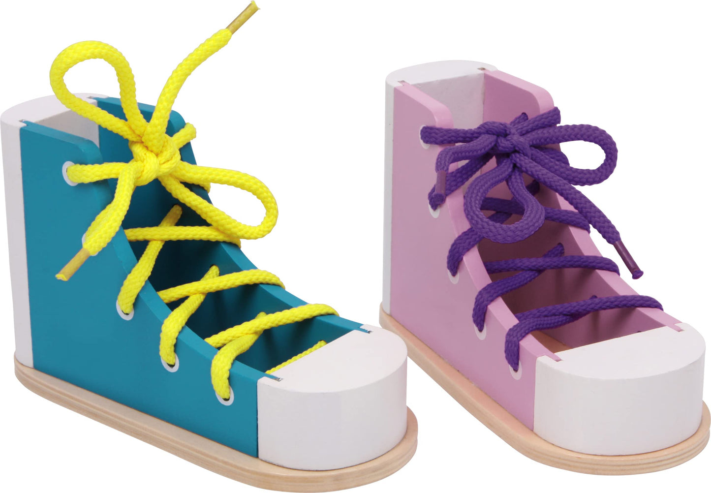 2er-Set Fädelschuhe zum Schleife binden