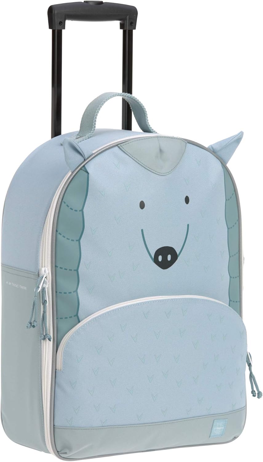 Kinder-Reisekoffer mit Teleskopstange und Rollen, Lou Armadillo Mint