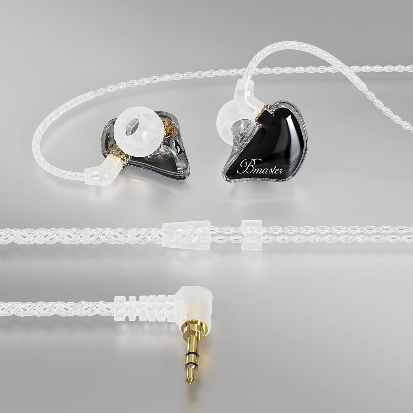 In-Ear-Kopfhörer mit abnehmbaren Kabeln, Black