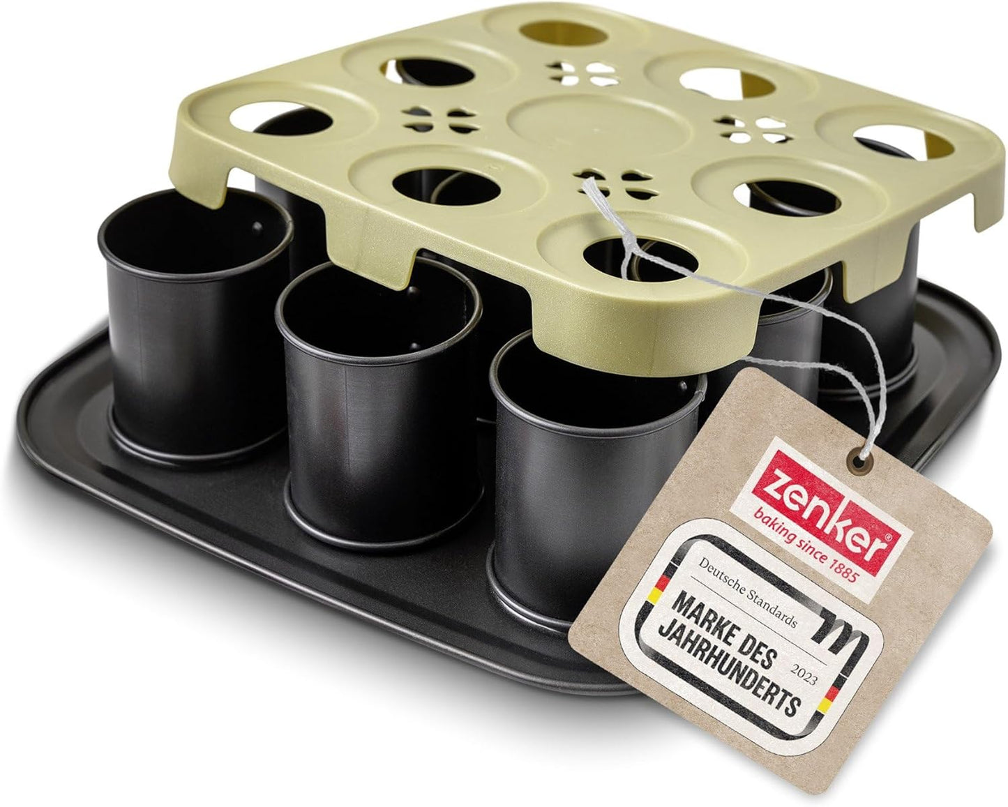 Bake & Go Serie 9er-Törtchenblech mit Transportdeckel, 9er Törtchenblech