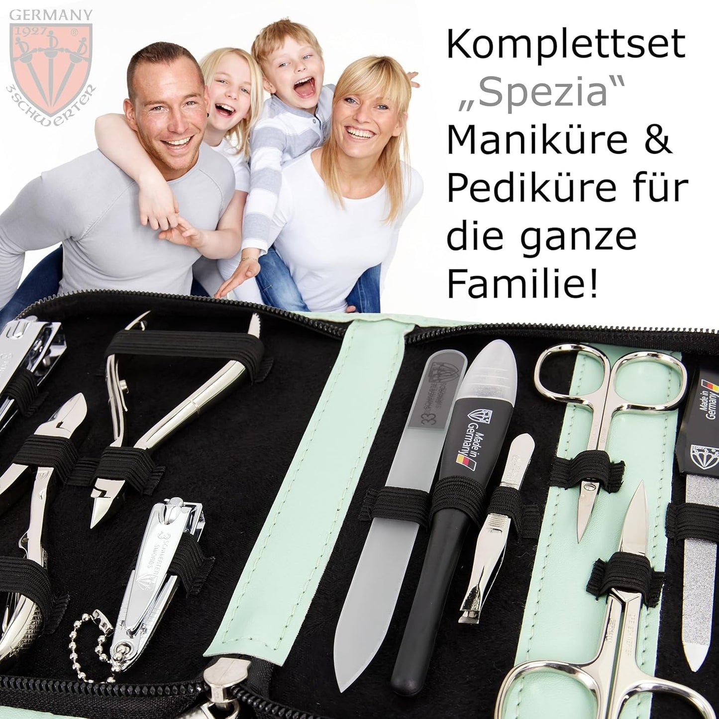 10-teiliges Maniküre-Set Spezia, Mint