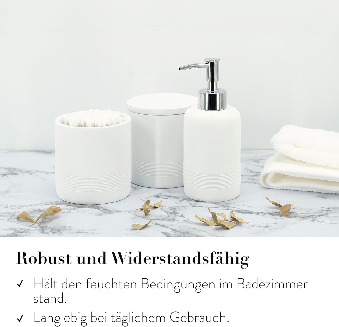 6-teiliges Badezimmer-Organizer-Set, Neues Weiss