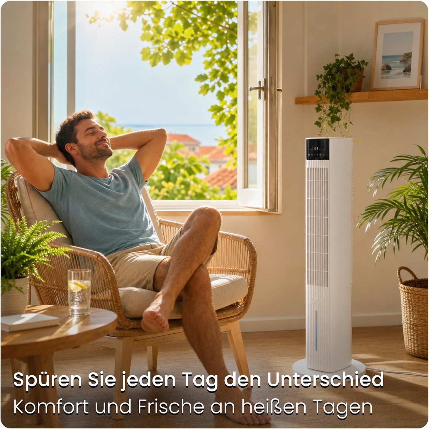 Ventilator mit Wasserkühlung und Aromafach