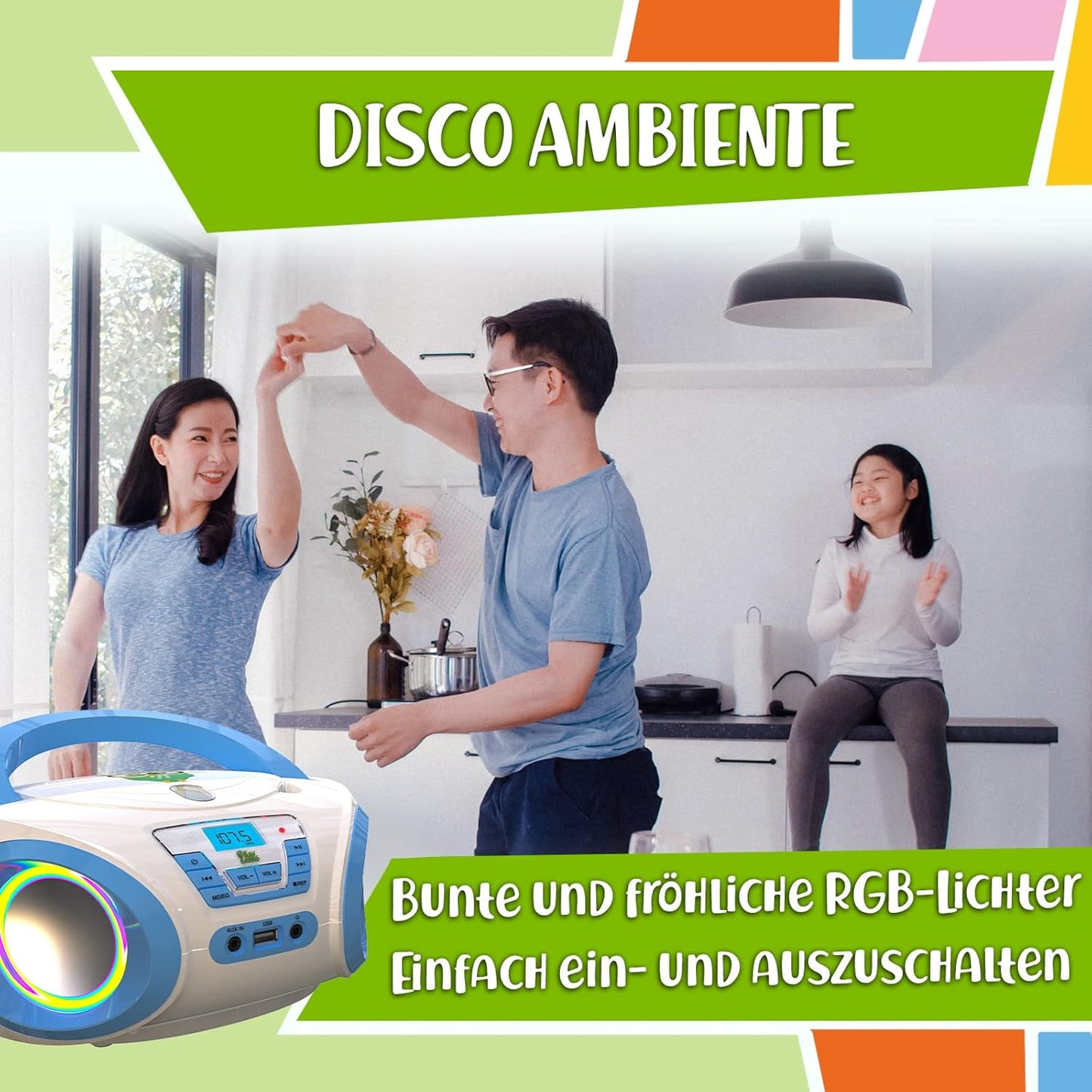 Tunes CD-Player für Kinder, Blau