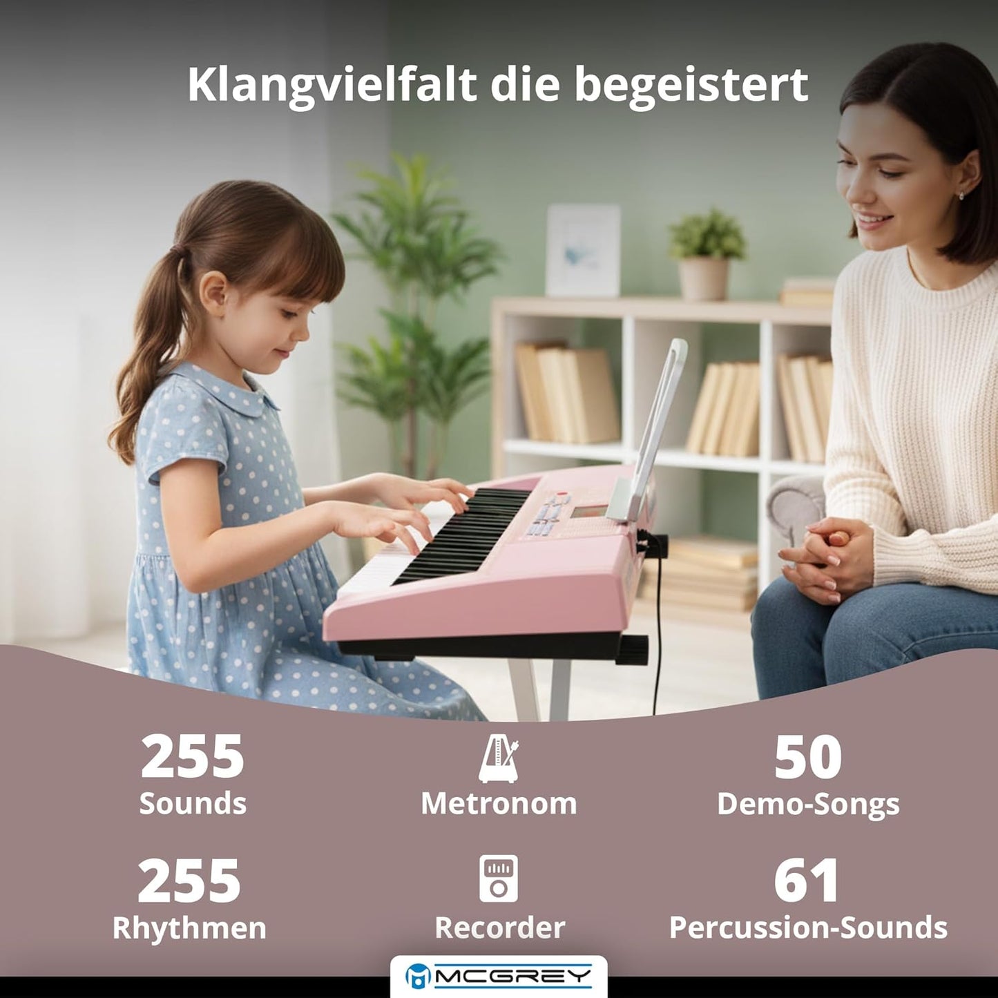LK-6120-MIC Keyboard-Set mit Mikrofon & Kopfhörer