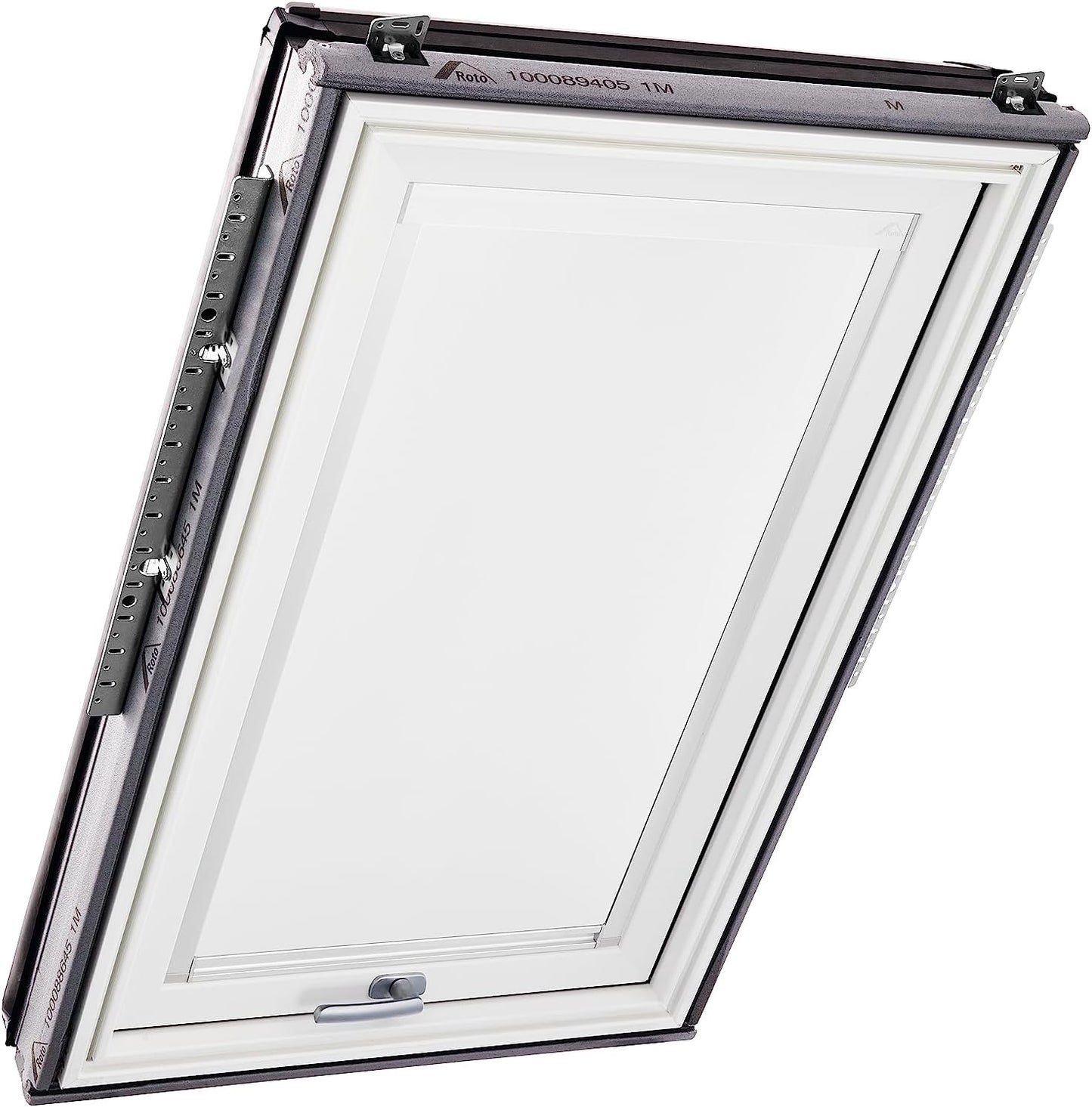 Verdunkelungsrollo für Dachfenster Designo R6/R8/i8, Führungsschiene Weiss B35 x H58 cm Weiss