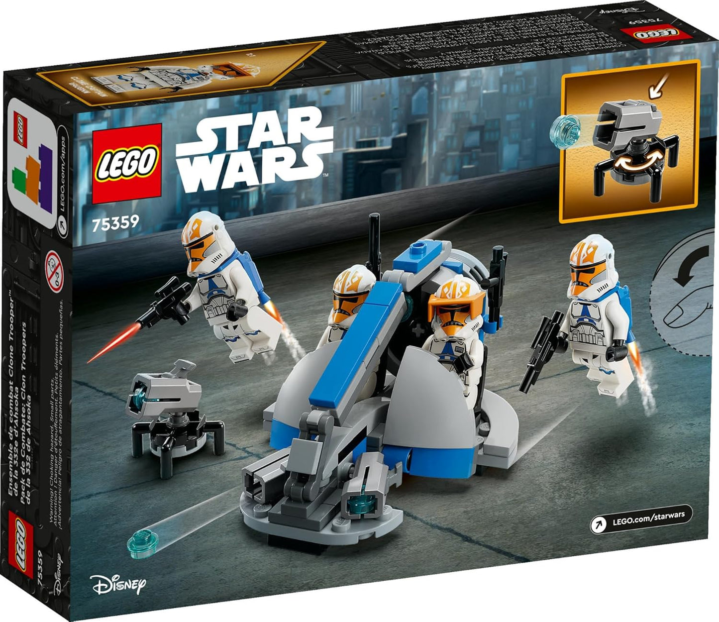 Star Wars: 332nd Ahsoka's Clone Trooper Battle Pack (75359)
