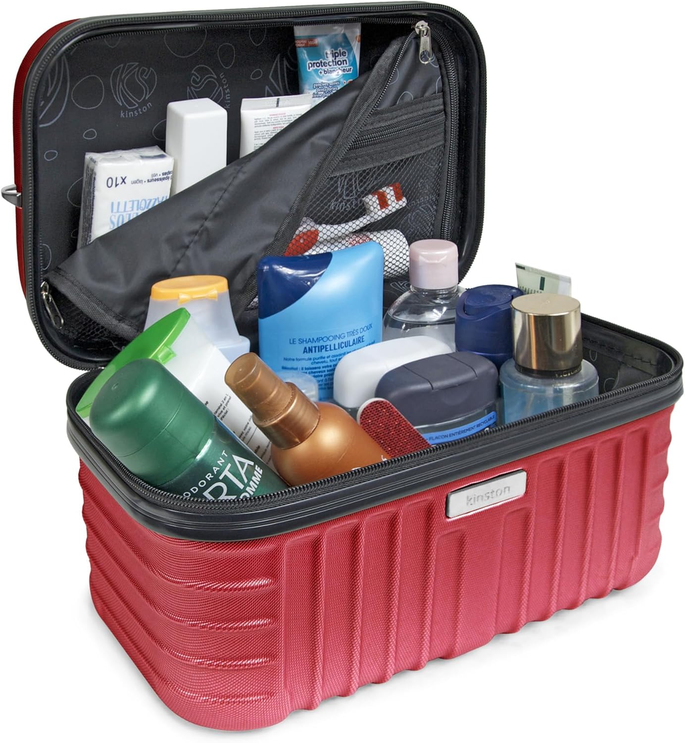 Vanity Case Hartschale mit Schulterriemen, Rot
