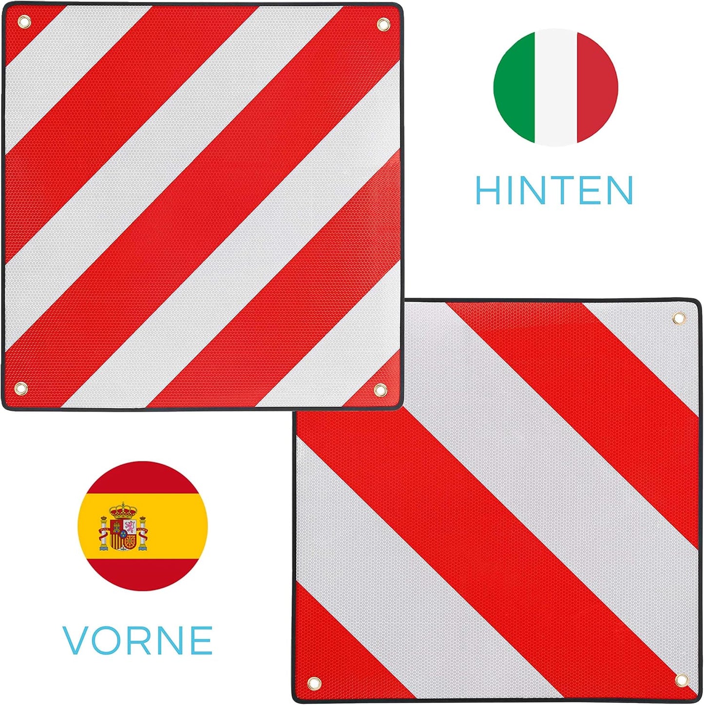 Warntafel Italien und Spanien, IT & ES (2in1) IT & ES (2in1) + Tasche