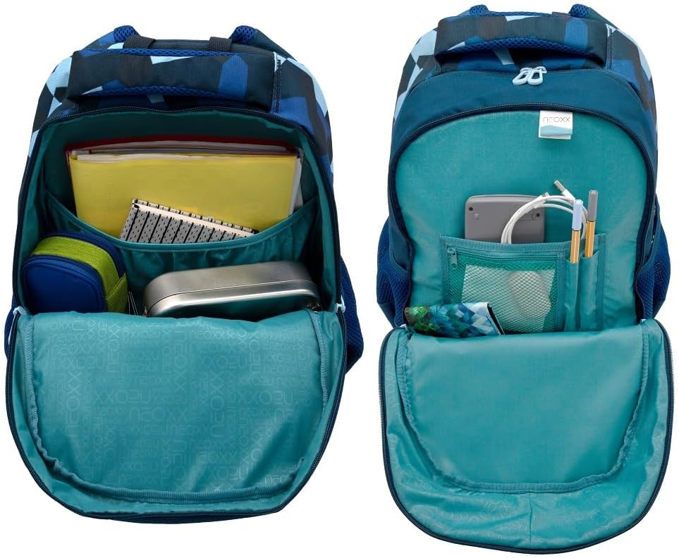 Camo Nation Schulrucksack-Set, Camo Nation / Blau
