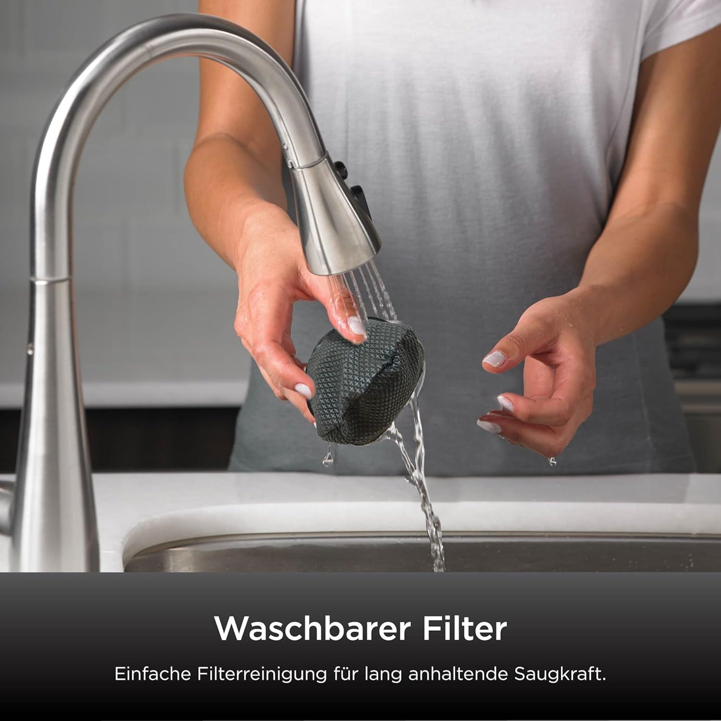Kabelloser Handstaubsauger, 10 Minuten Laufzeit + 0.45l Schwarz-gelb