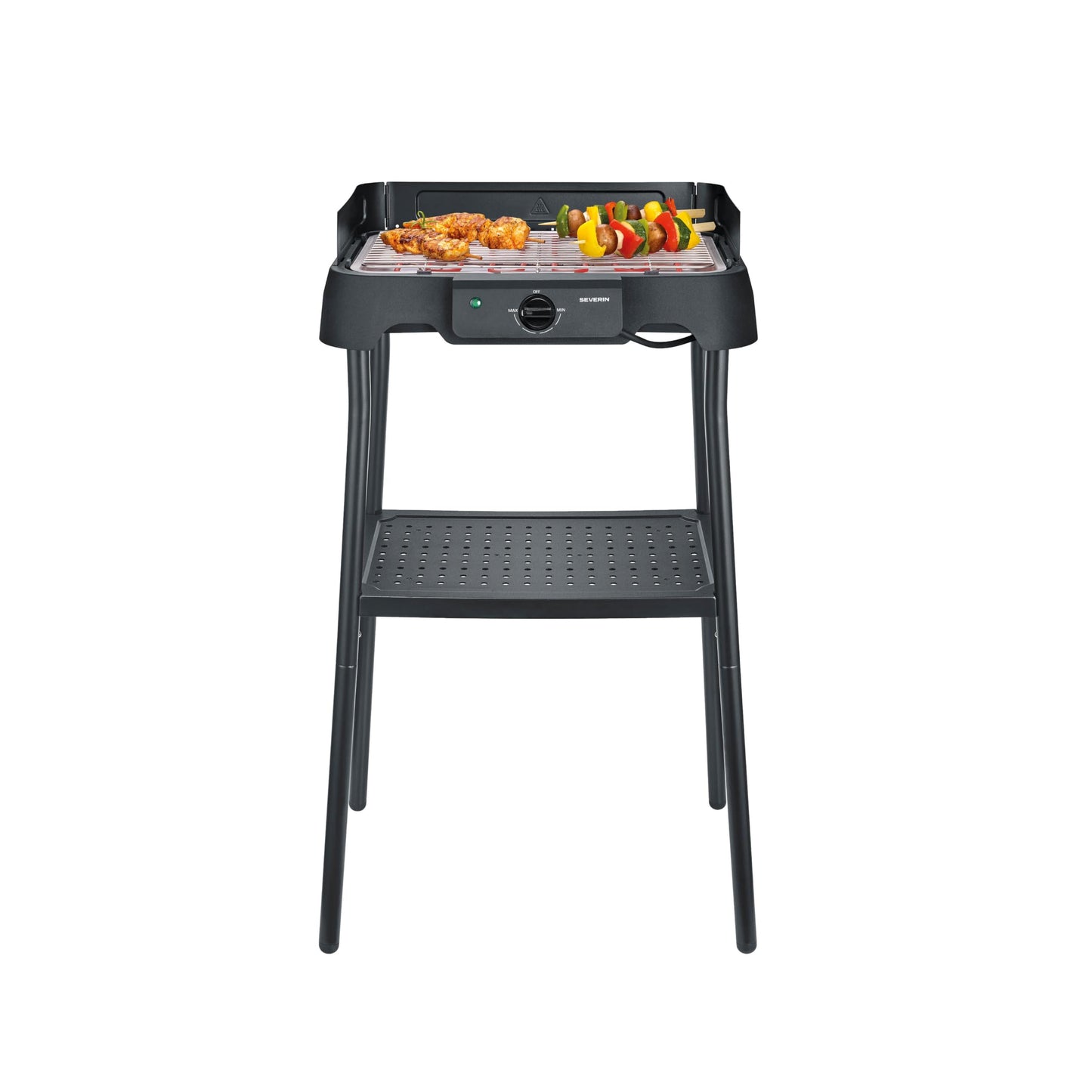 Elektrogrill mit Standfuss und einstellbarer Temperatur