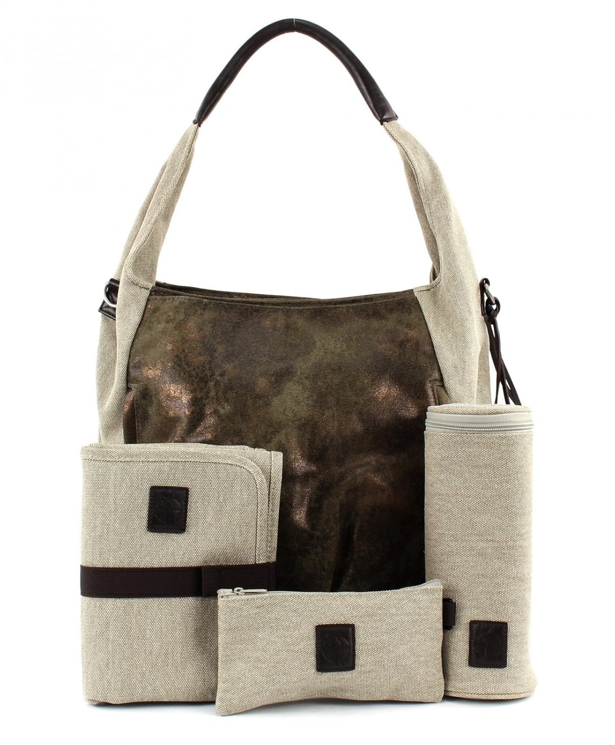 Hobo Bag Wickeltasche, Oliv