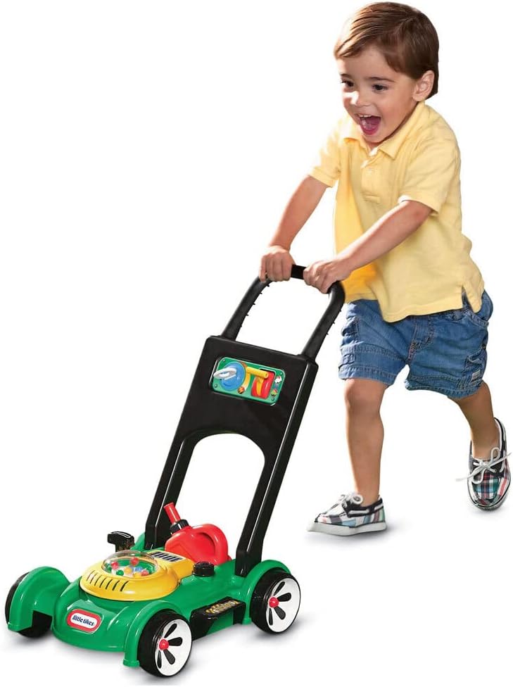 Gas n' Go Spielrasenmäher mit Geräuschen und Benzinkanister